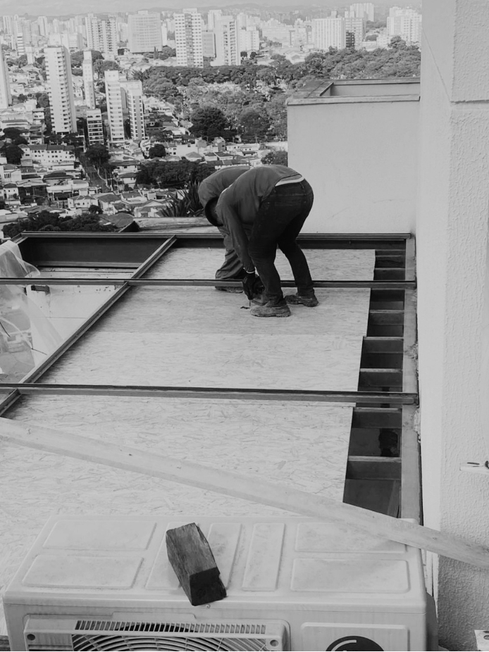 Gestão e acompanhamento de obra — vista aérea